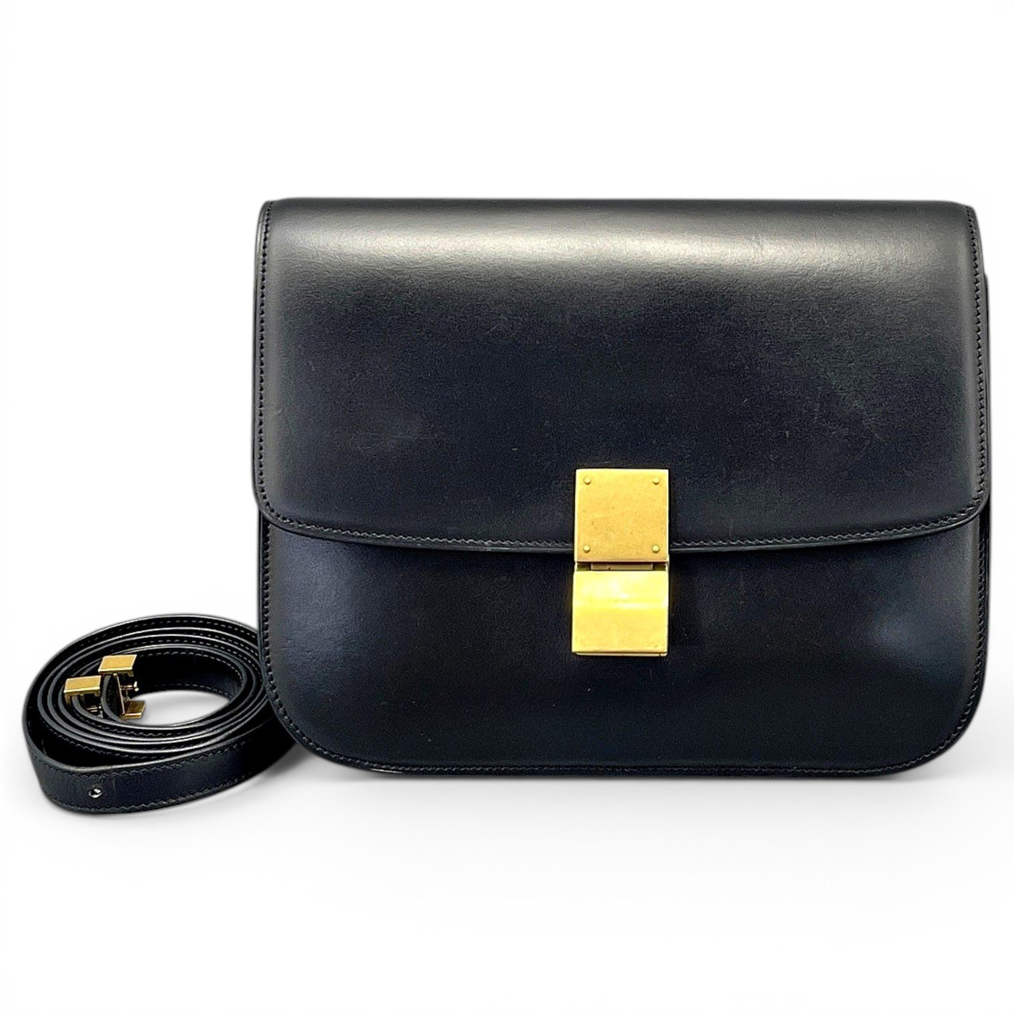 Classic leather handbag