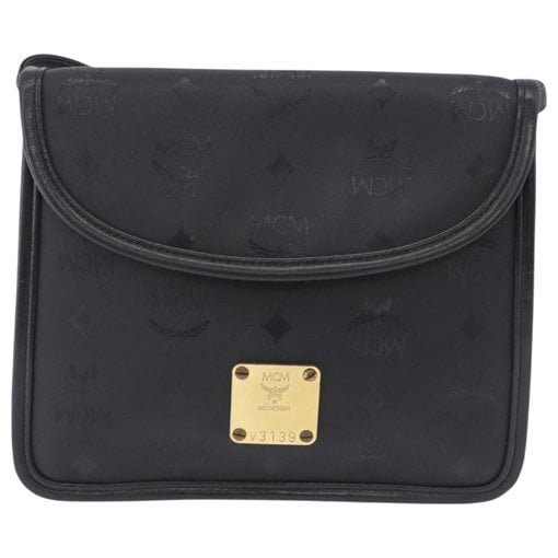 Leather clutch bag