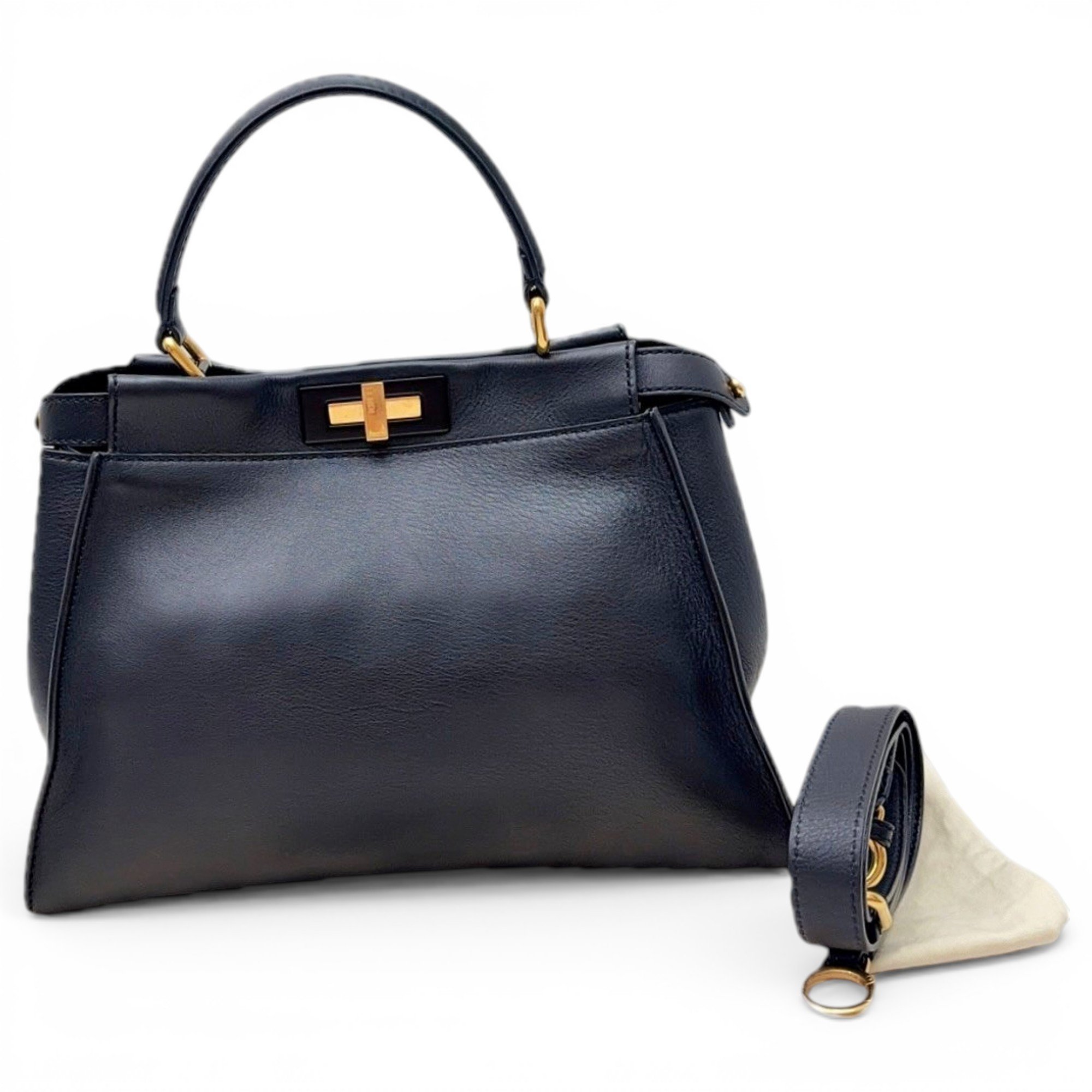 Peekaboo leather handbag