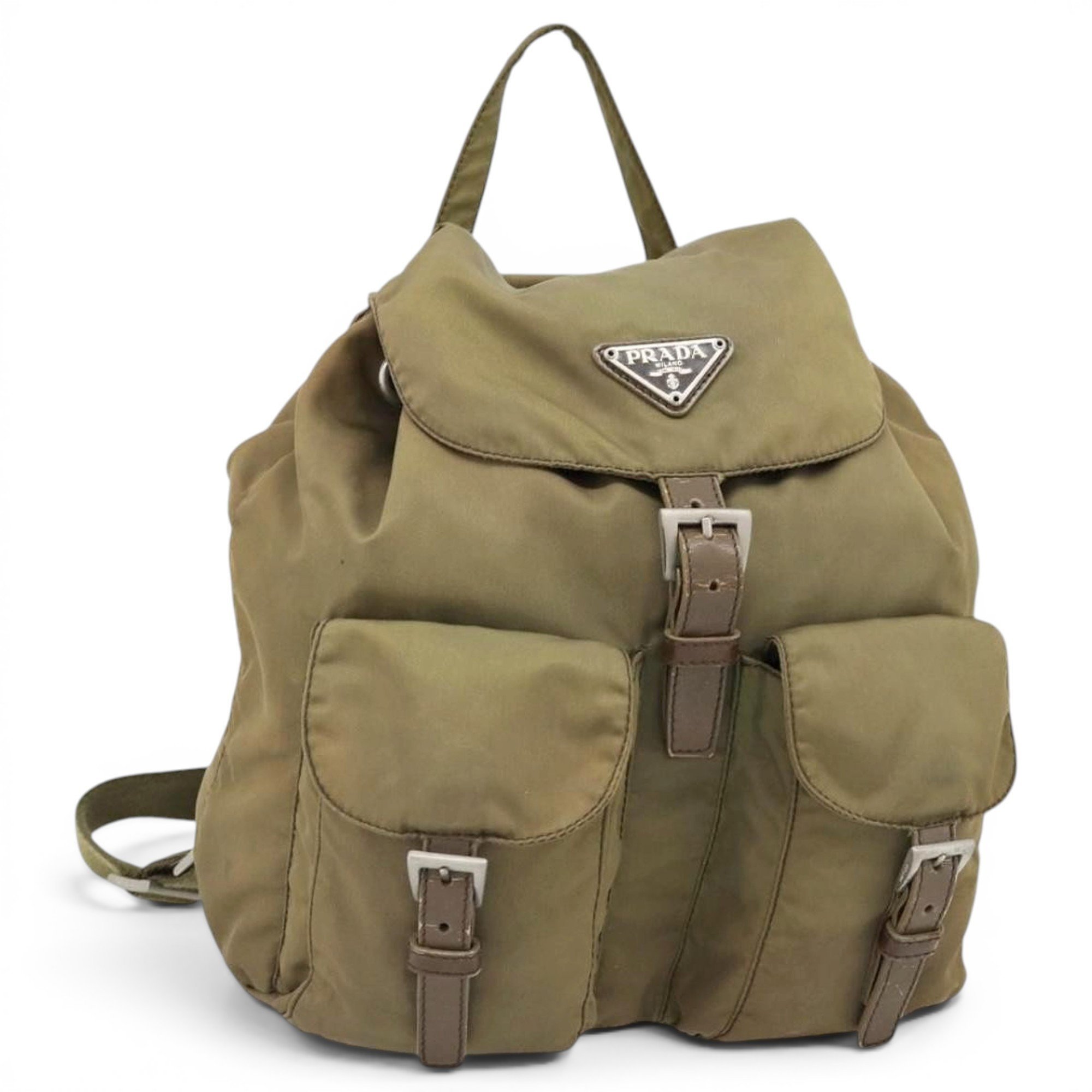 Leather backpack