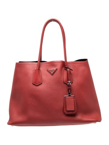 Enameled Metal Triangle Double Bag Large