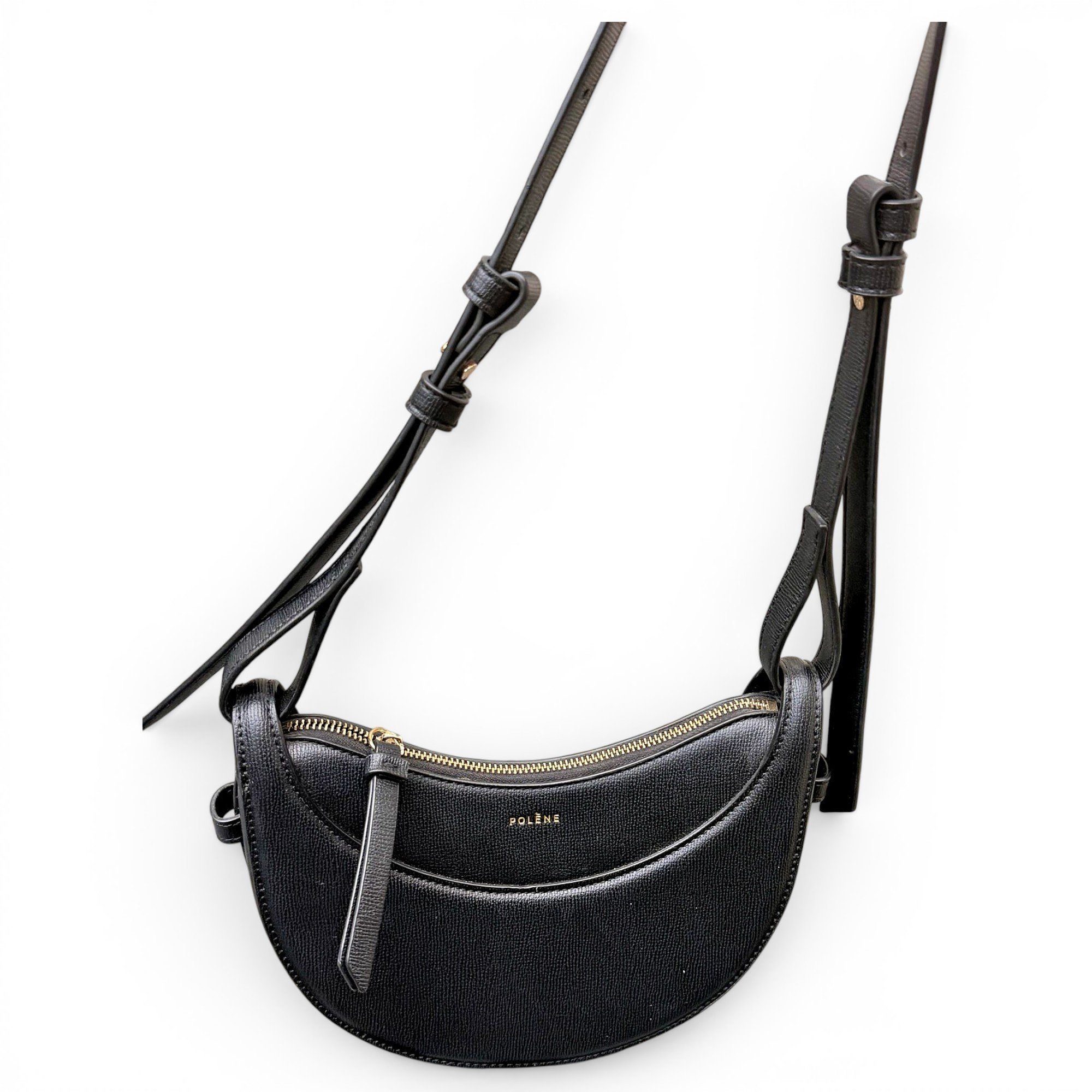 Polene Numéro Dix leather crossbody bag