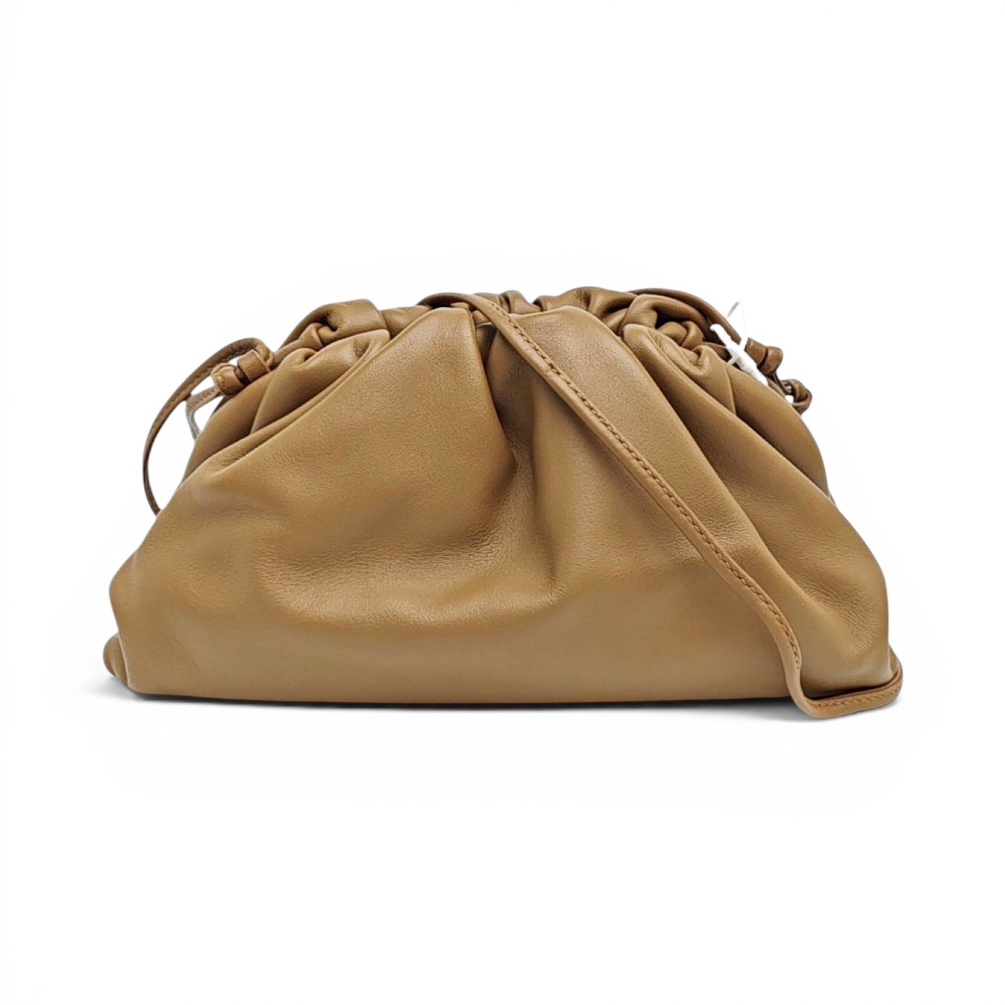 Pouch leather handbag