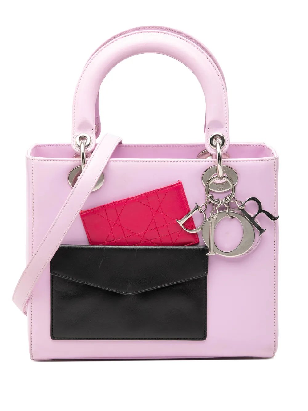 2014 Medium Calfskin Pockets Lady Dior satchel