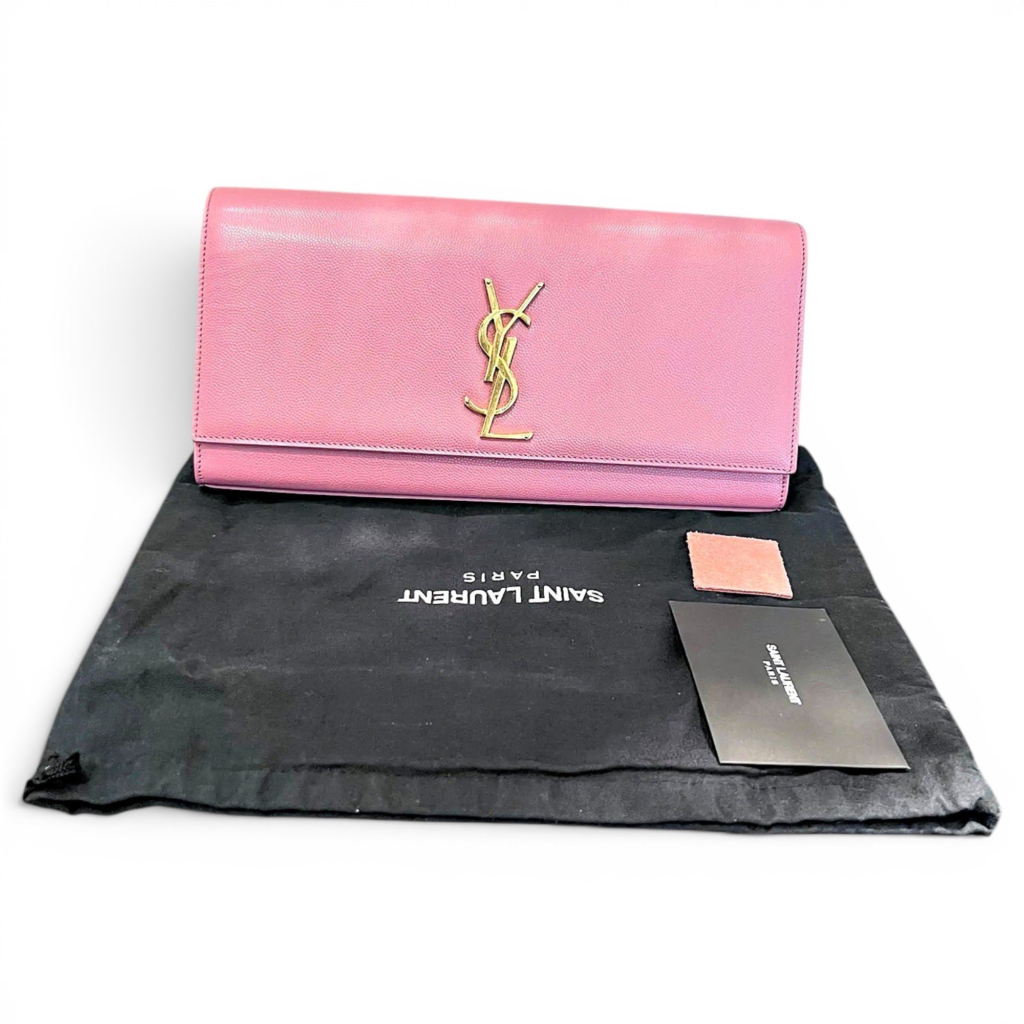 Kate monogramme leather clutch bag