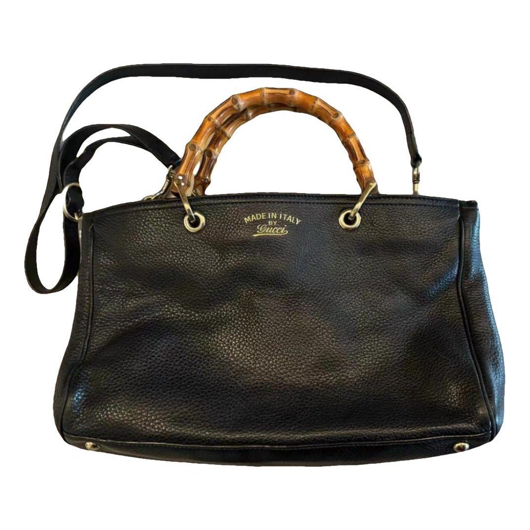 Bamboo Shopper leather tote