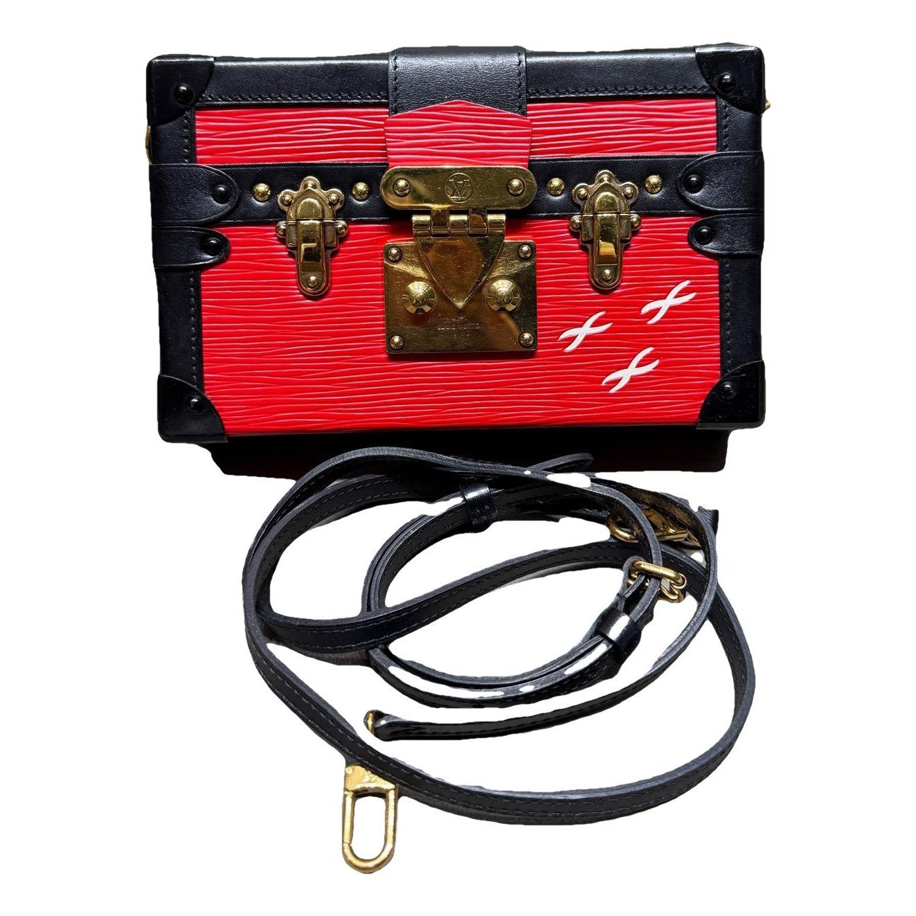 Petite Malle leather handbag