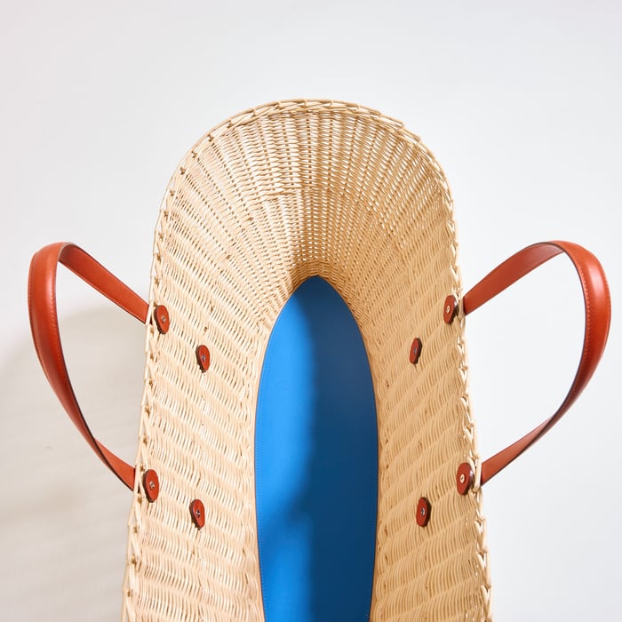 Skateboard Wicker Basket