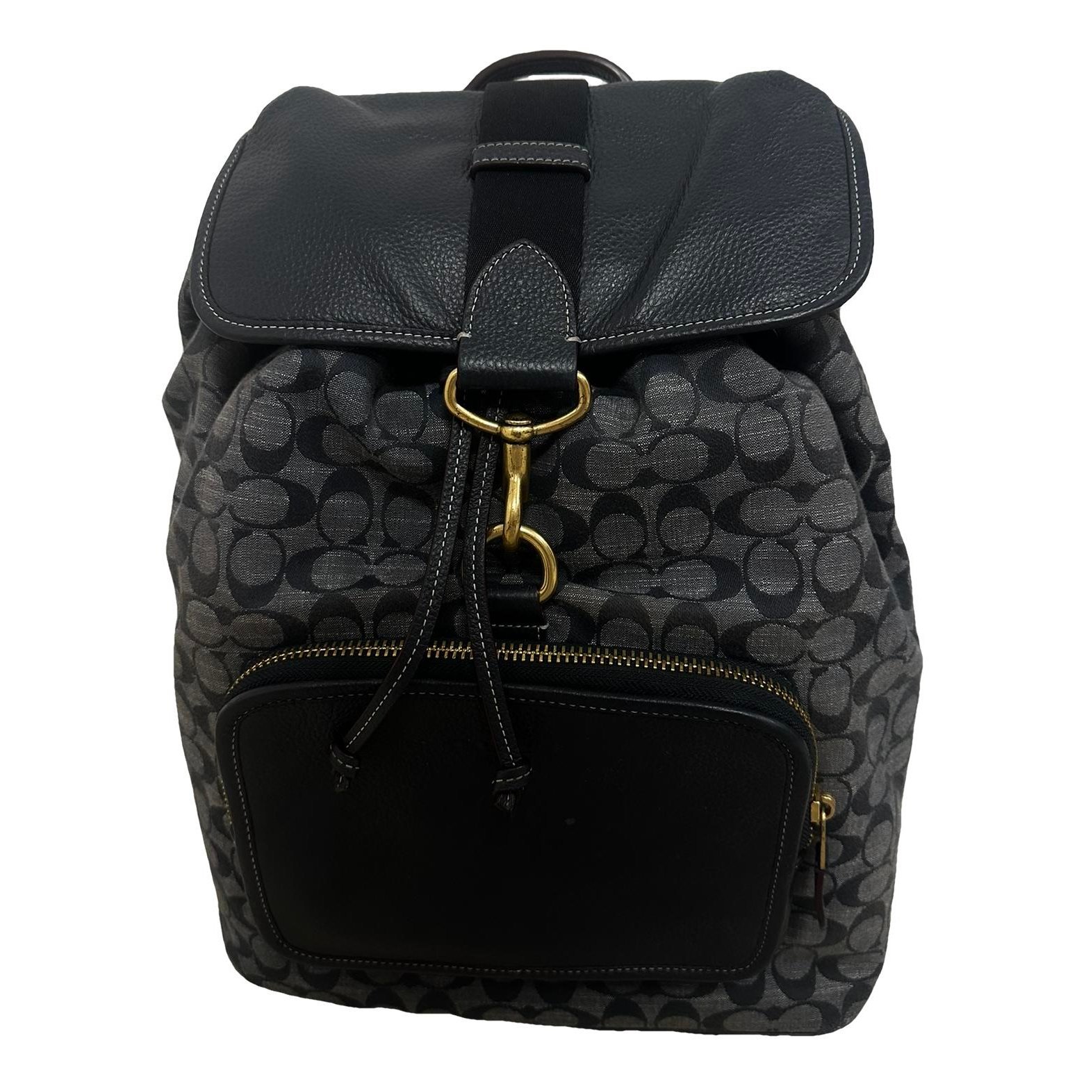 Campus leather backpack