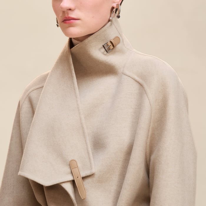Beige Naturel Cashmere Coat