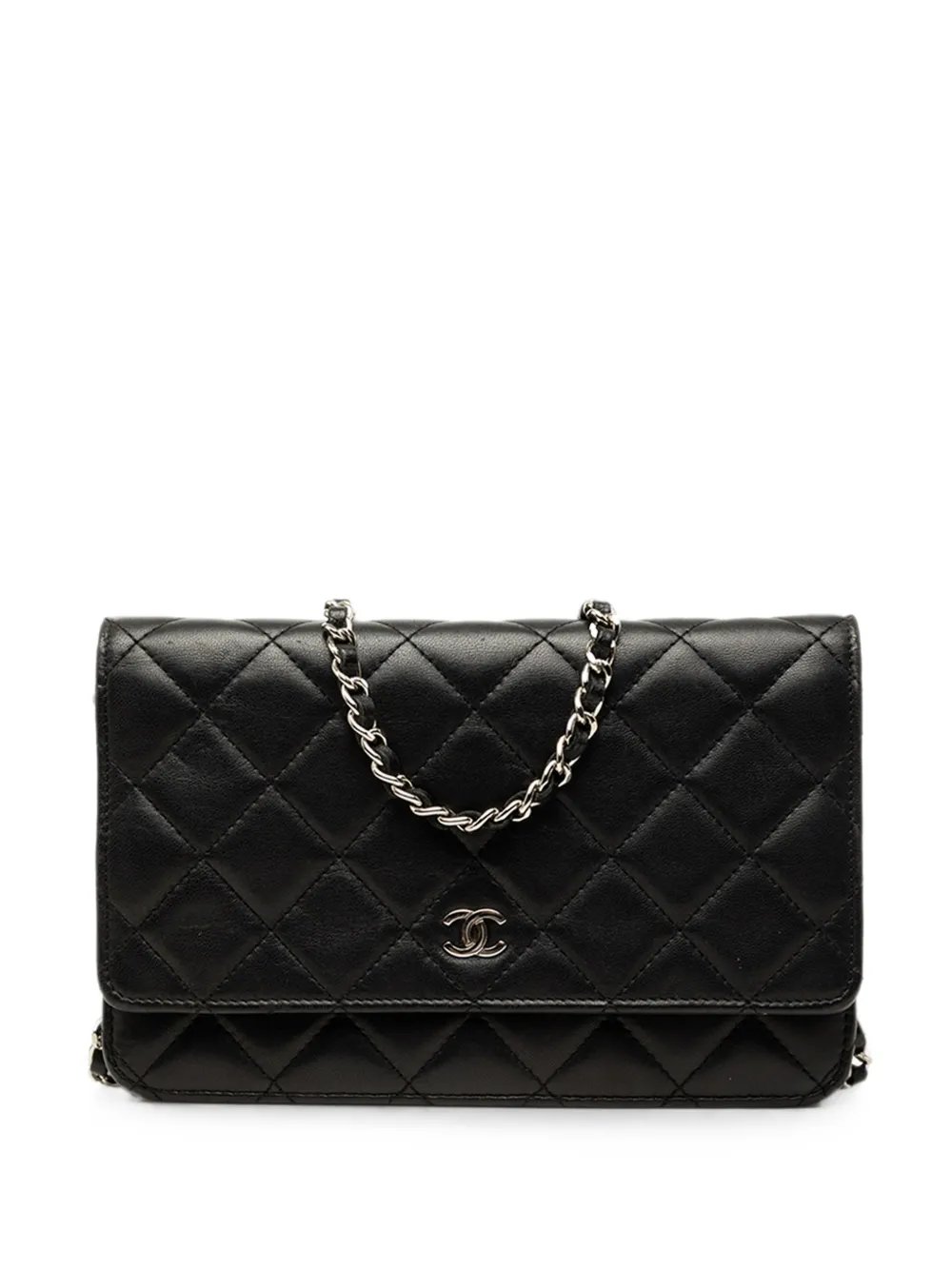 2014-2015 CC Quilted Lambskin Wallet On Chain crossbody bag