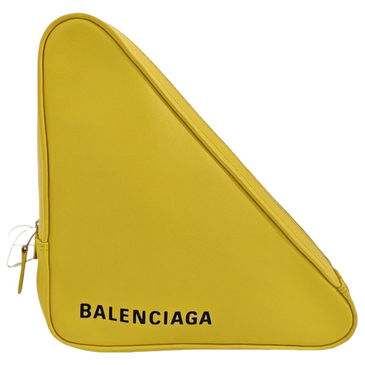 Triangle leather handbag