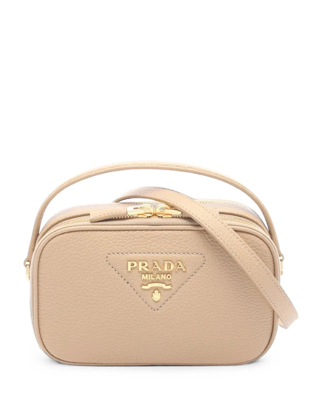 2020s logo-plaque leather shoulder bag
