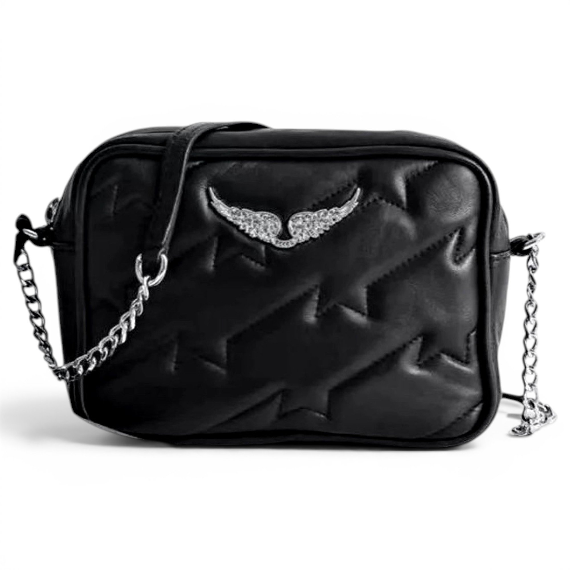 Rock leather crossbody bag