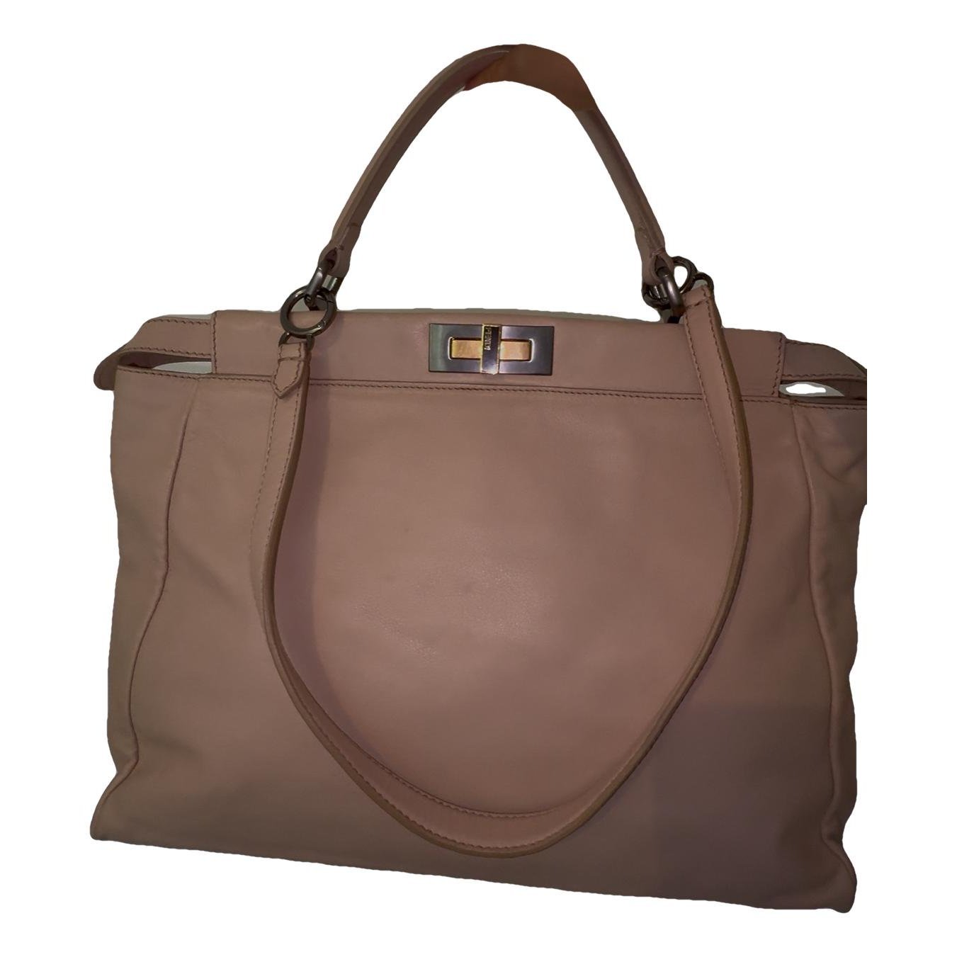 Peekaboo leather handbag