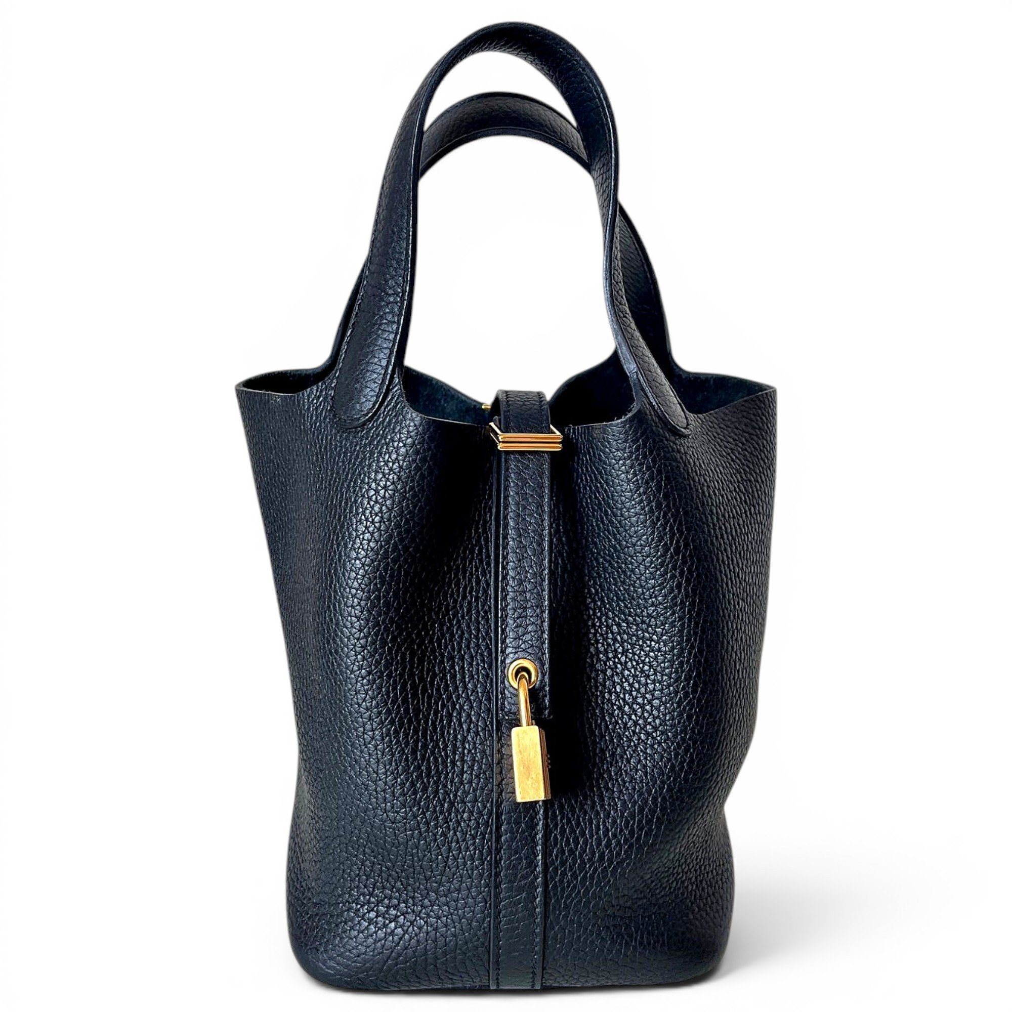 Picotin leather handbag
