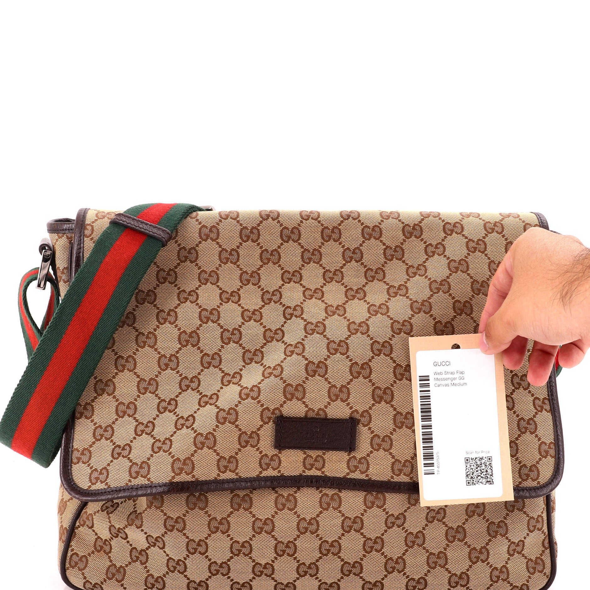 Web Strap Flap Messenger GG Canvas Medium