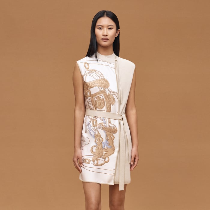 Blanc Nacre "Brides De Gala" Wraparound Dress