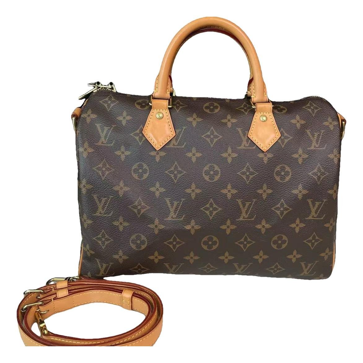 Speedy leather handbag