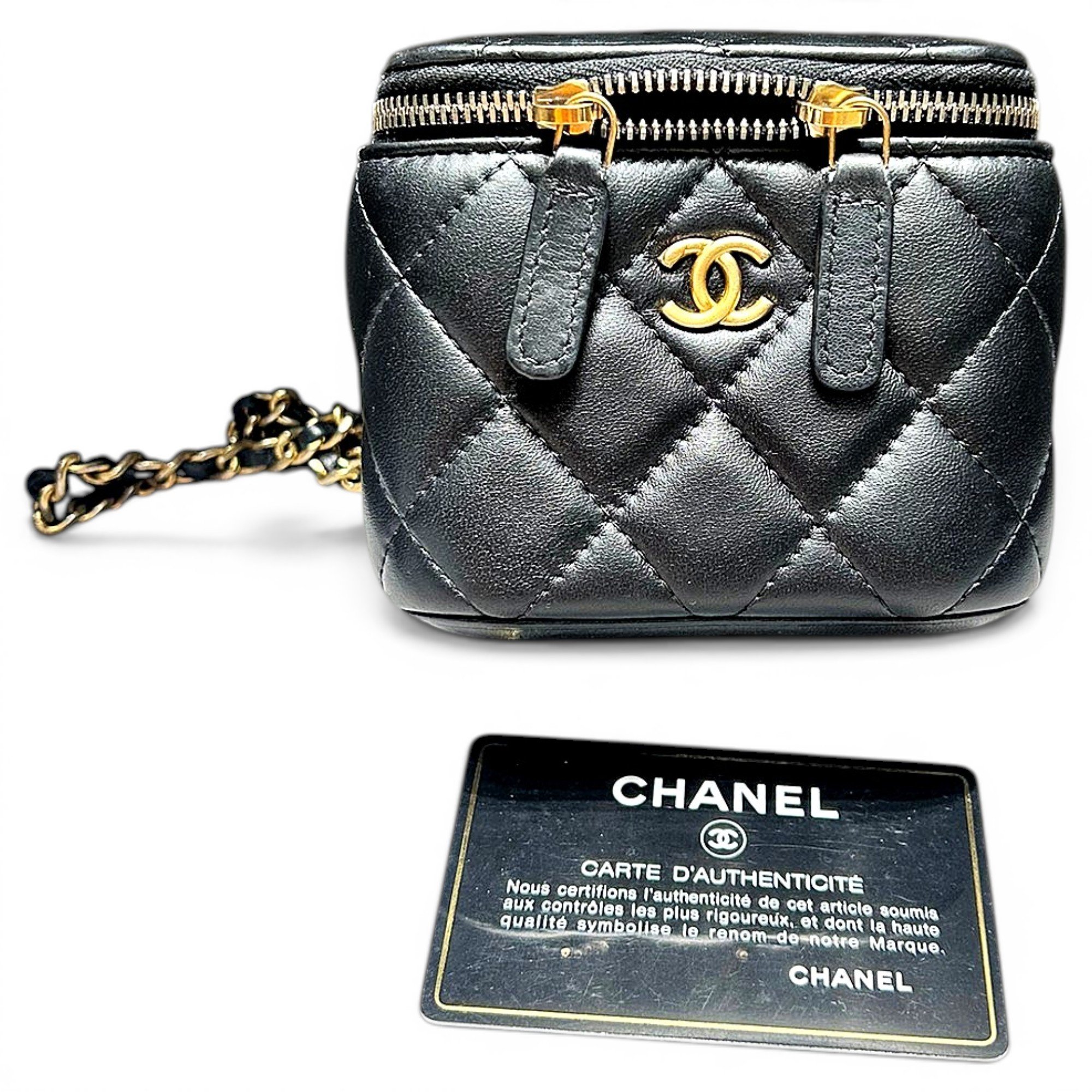 Trendy CC Vanity leather handbag