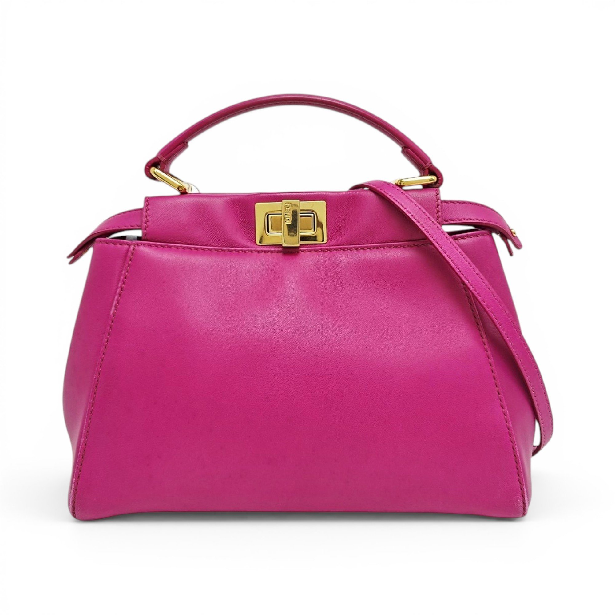 Peekaboo leather handbag