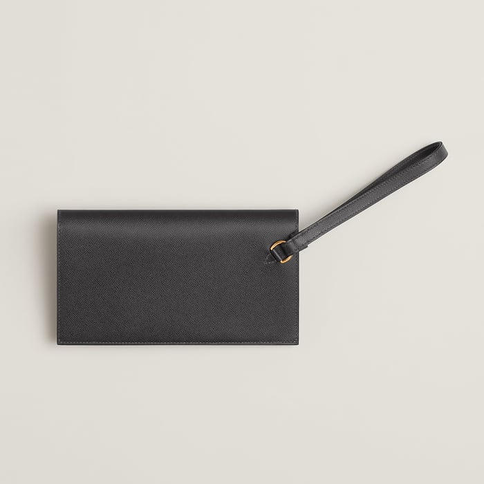 Graphite Kelly Pocket Long Wallet