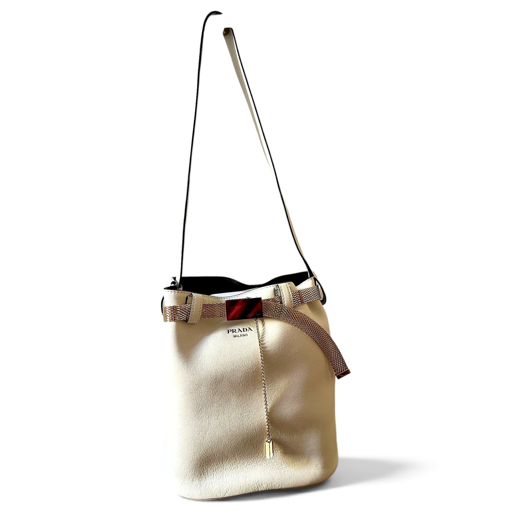 Buckle leather bag