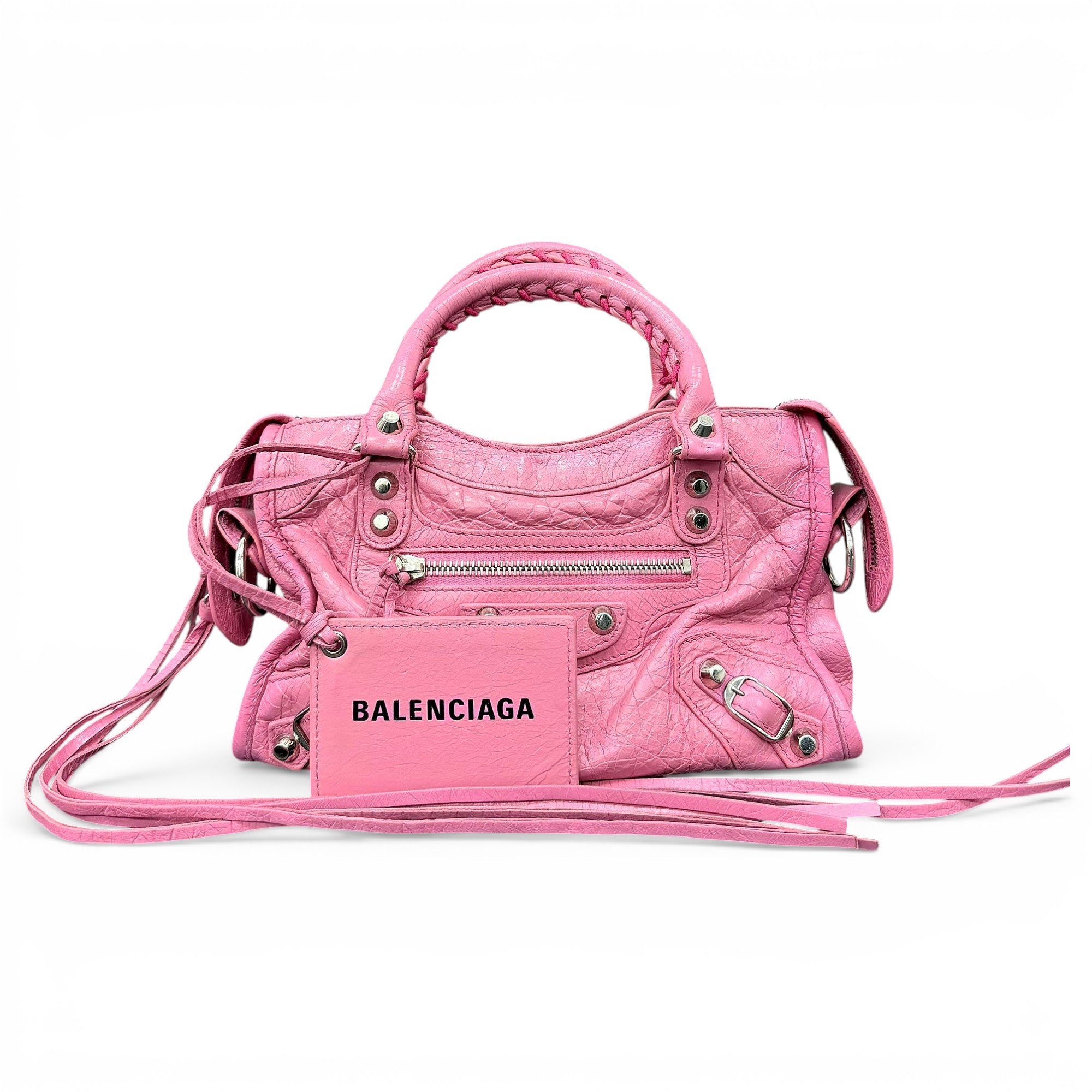 Classic Metalic leather handbag