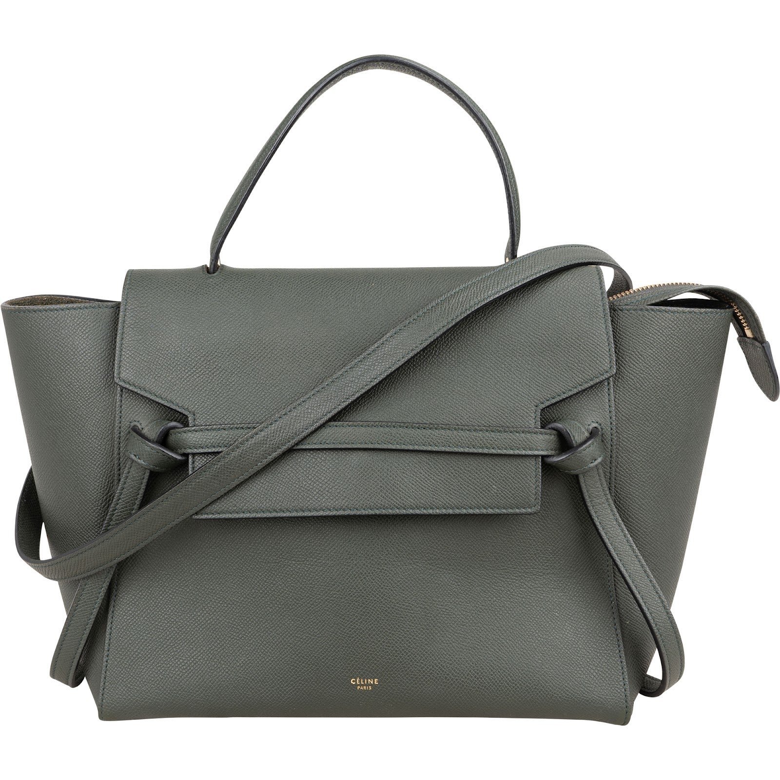 Belt leather handbag