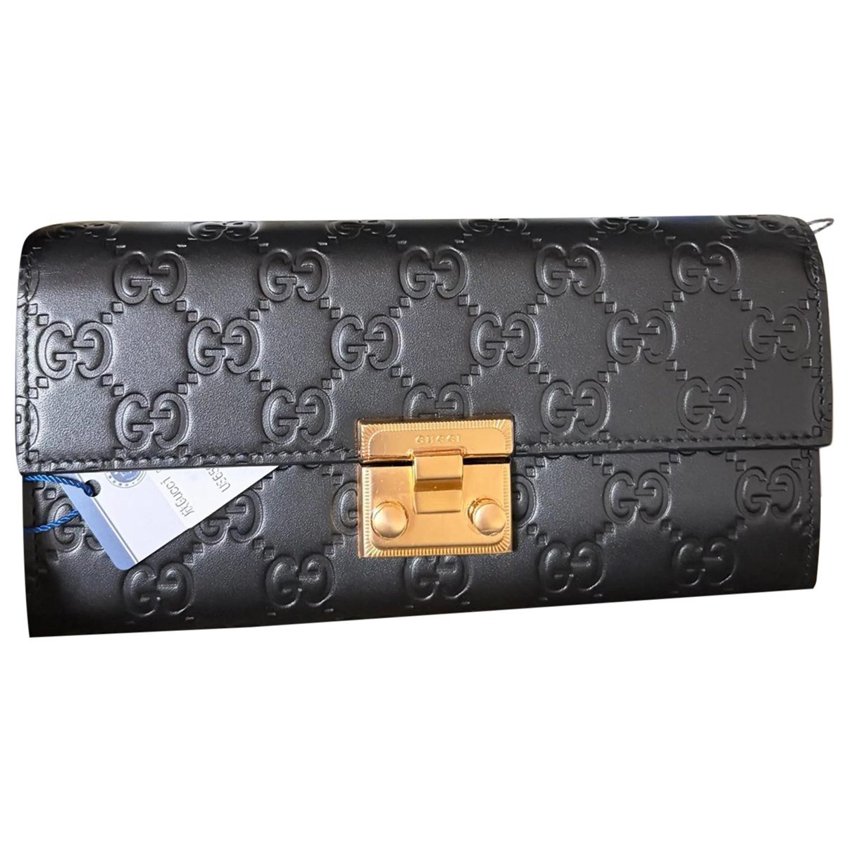 Leather clutch bag
