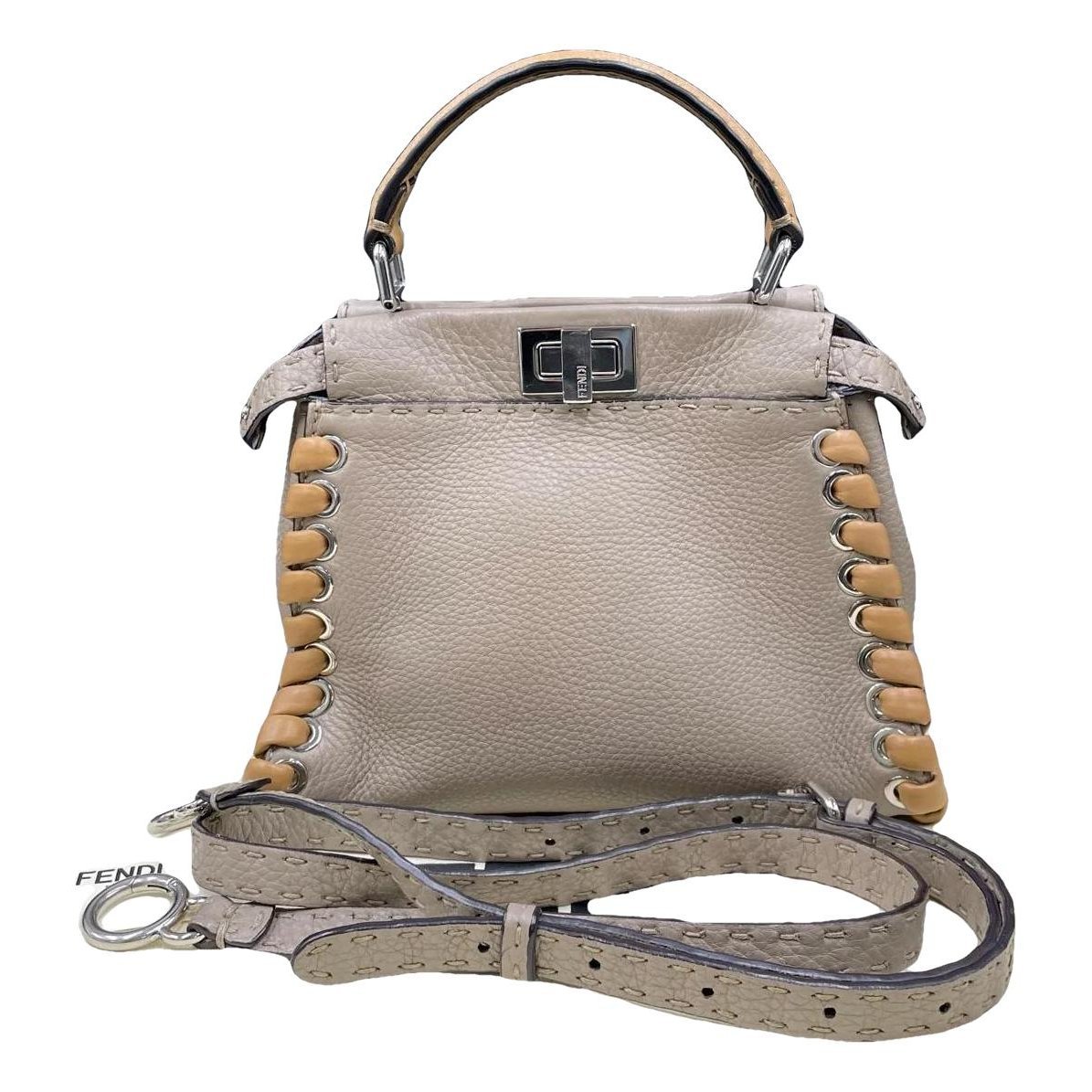 Peekaboo leather handbag