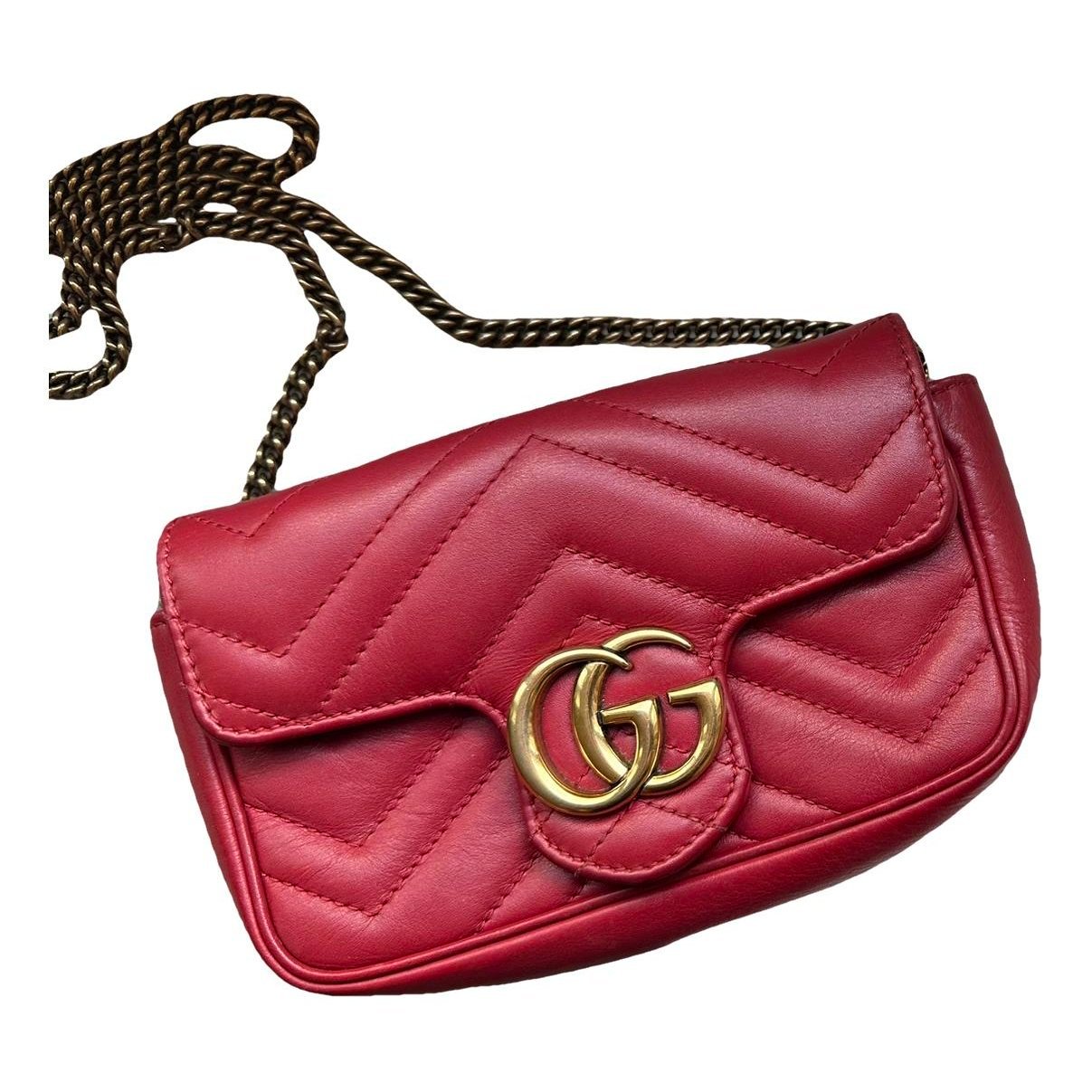 GG Marmont Flap leather crossbody bag
