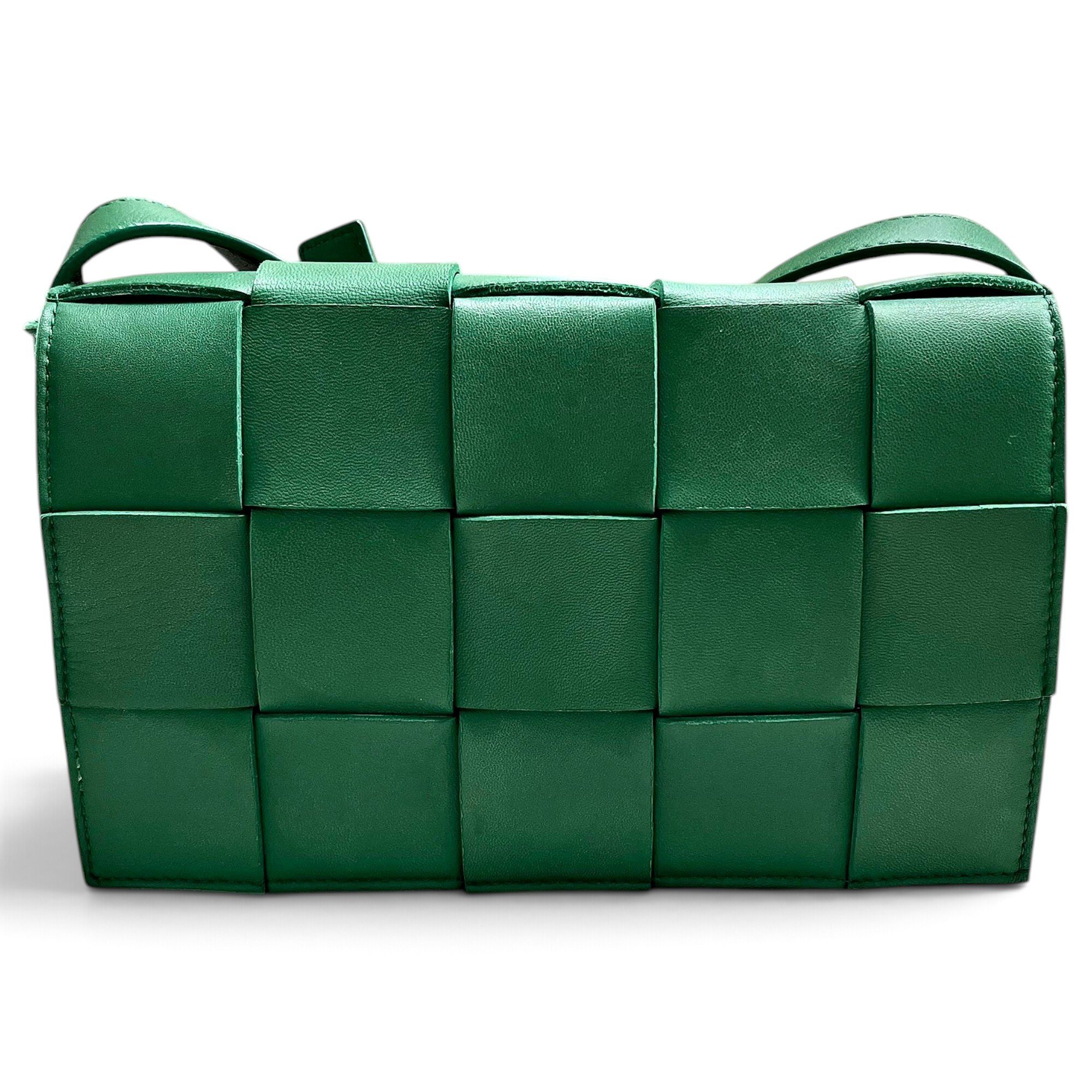 Cassette leather handbag
