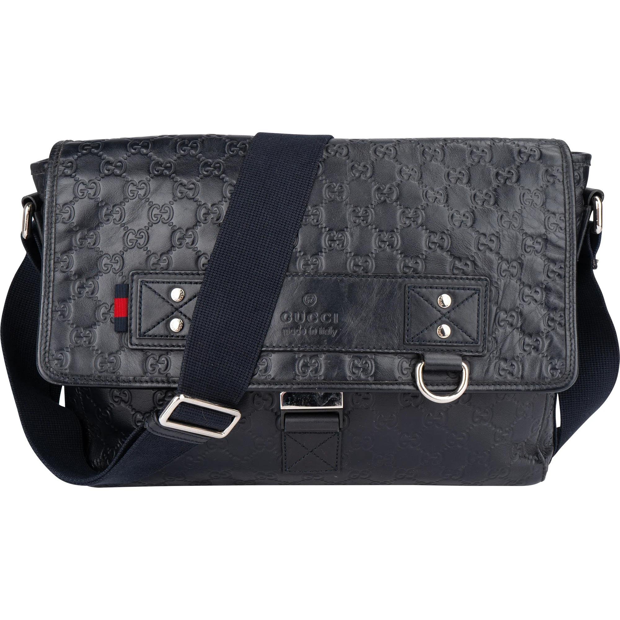 Gucci B leather crossbody bag