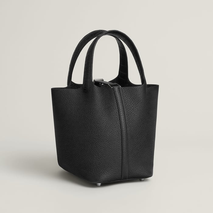 Noir Picotin Lock 18 Bag