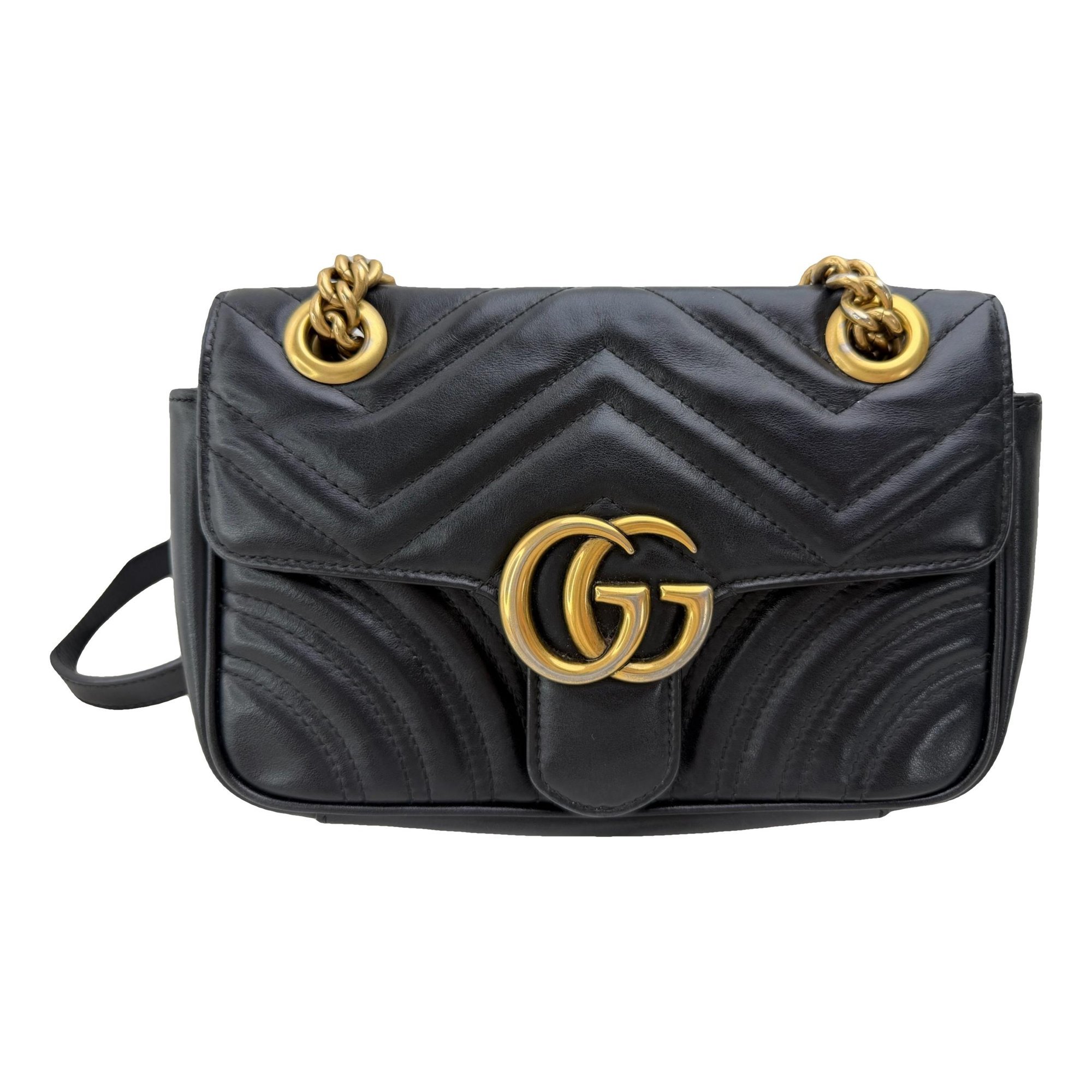 GG Marmont Flap leather crossbody bag