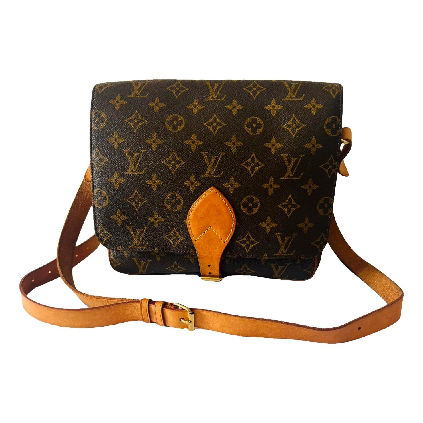 Cartouchière leather crossbody bag