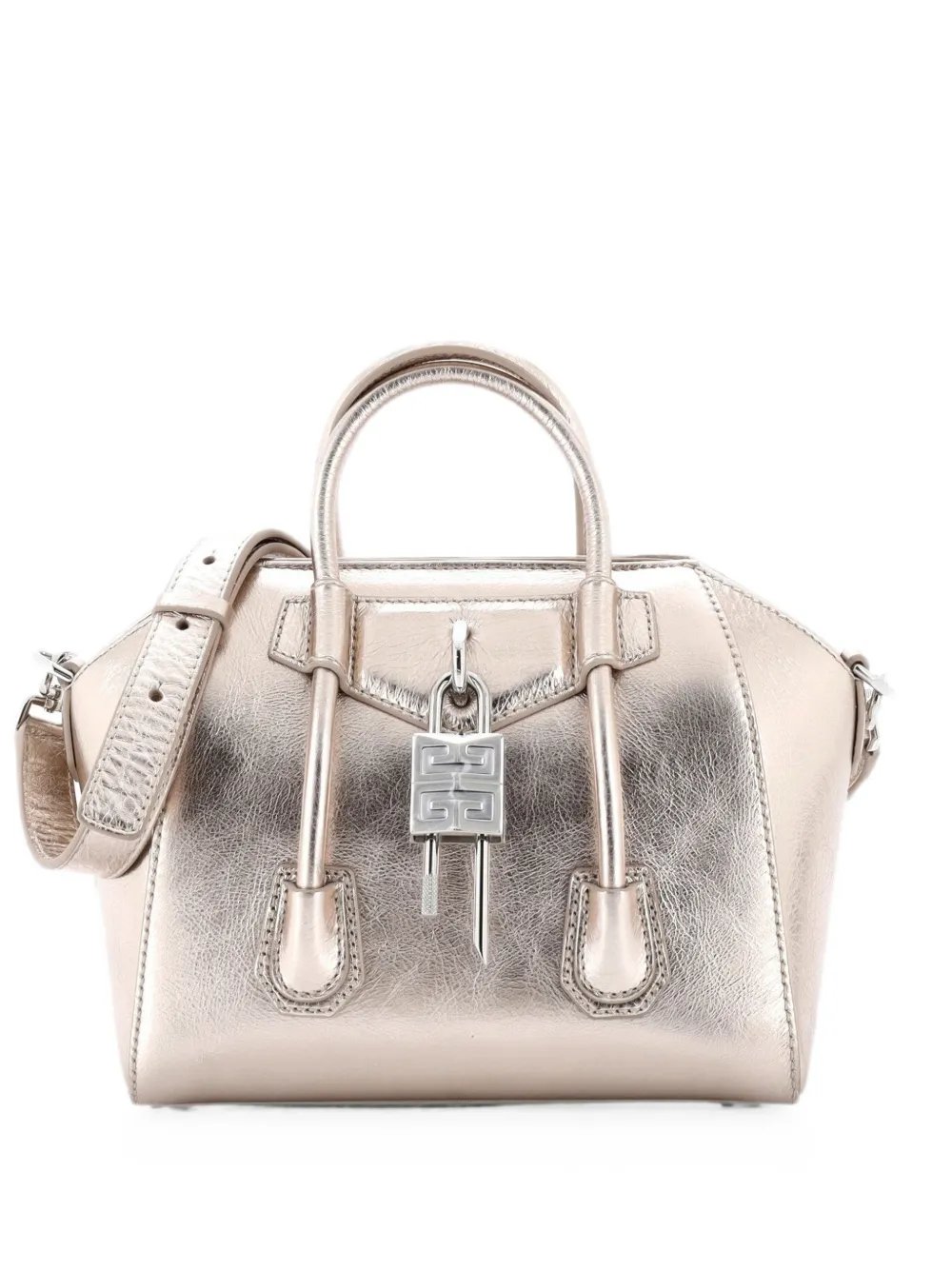 Antigona Lock Bag Patent Mini satchel