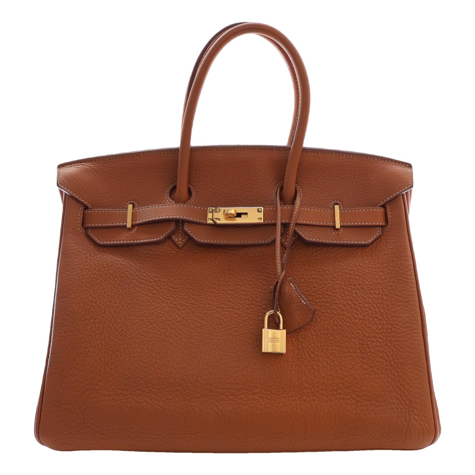 Birkin 35 leather tote
