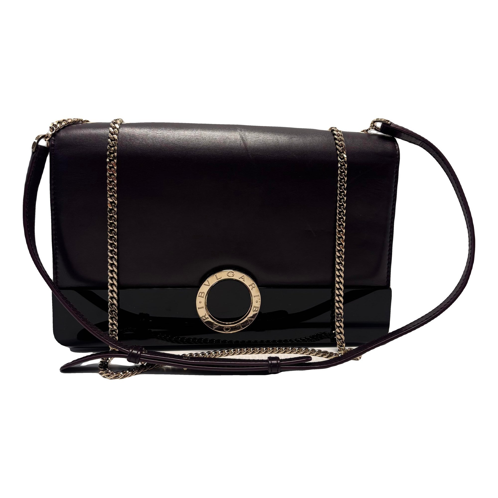 Bulgari leather handbag