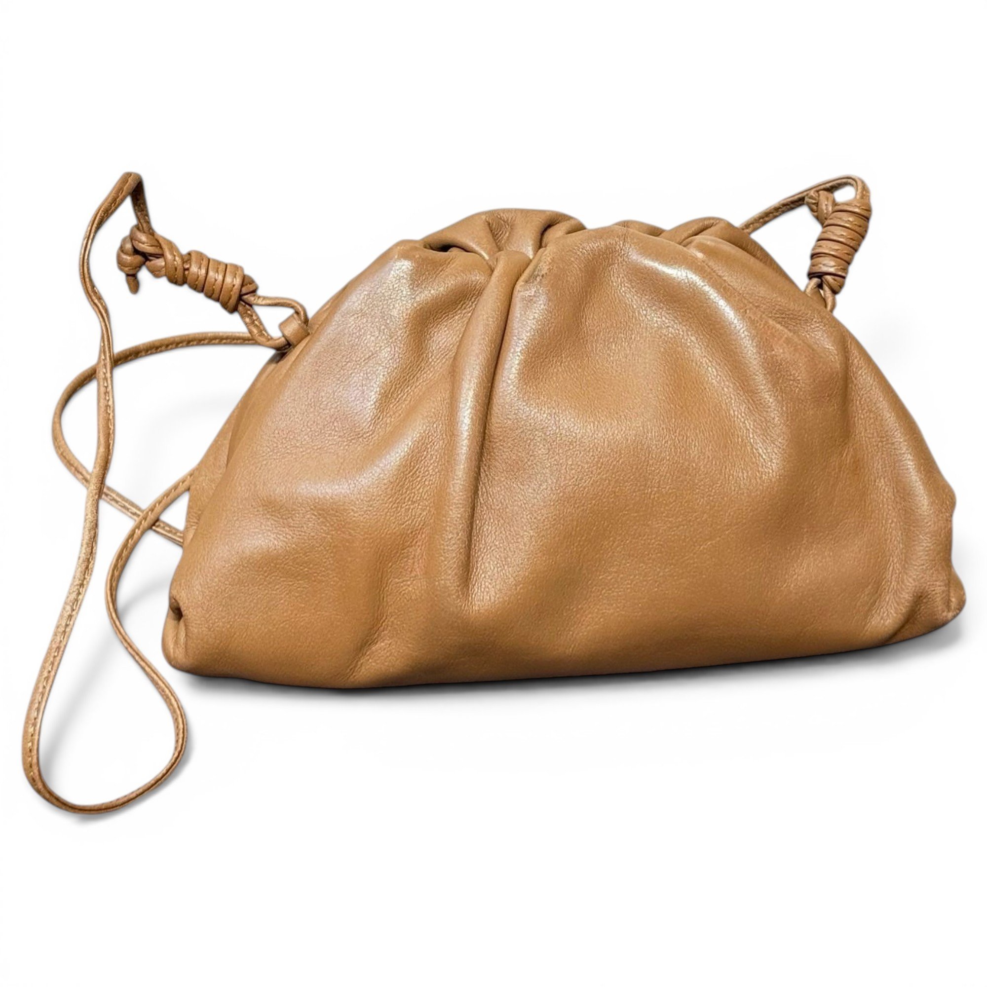 Pouch leather handbag