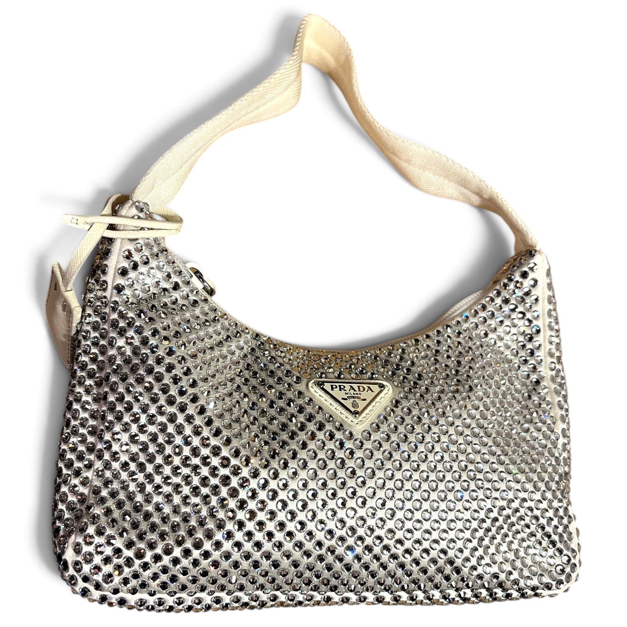 Re-edition glitter handbag
