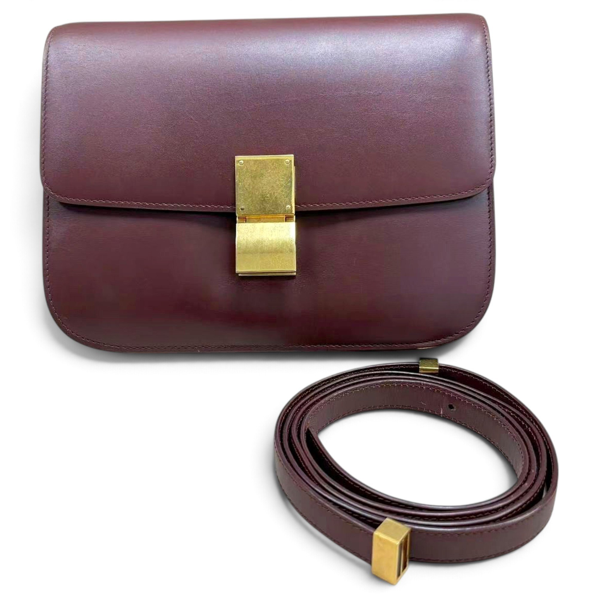 Classic leather crossbody bag