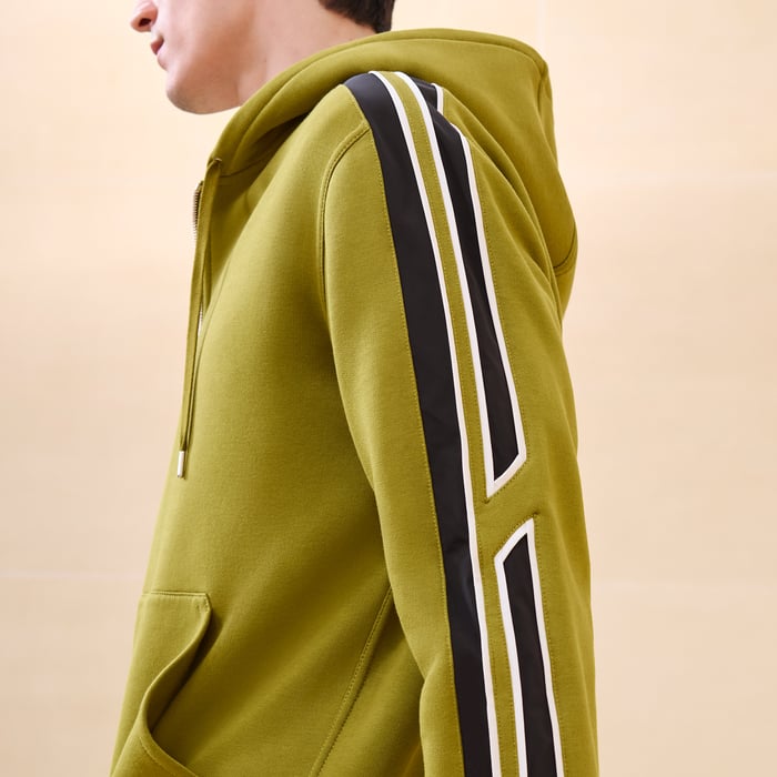 Anis "Run H" Zipped Hooded Sweater