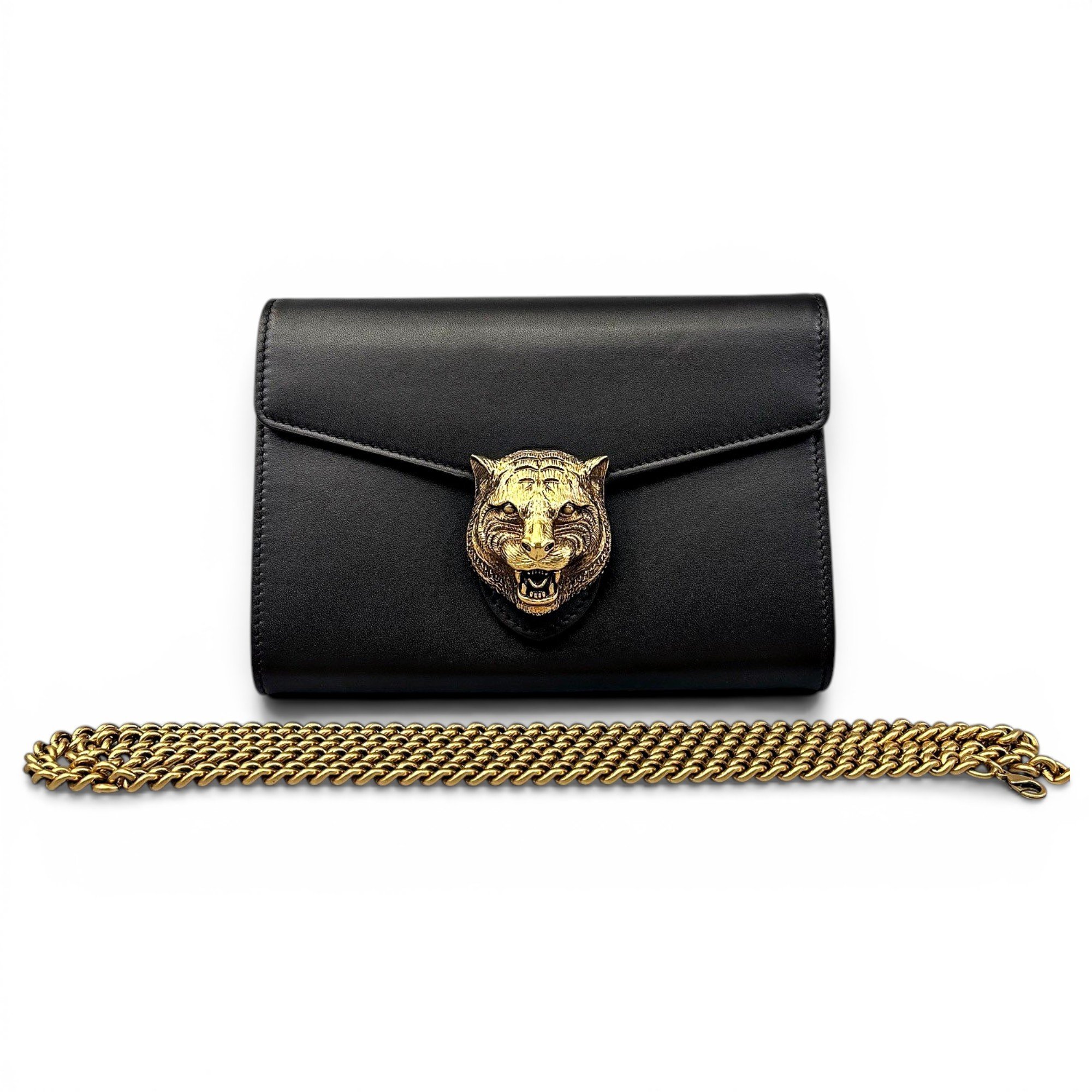 Animalier leather handbag