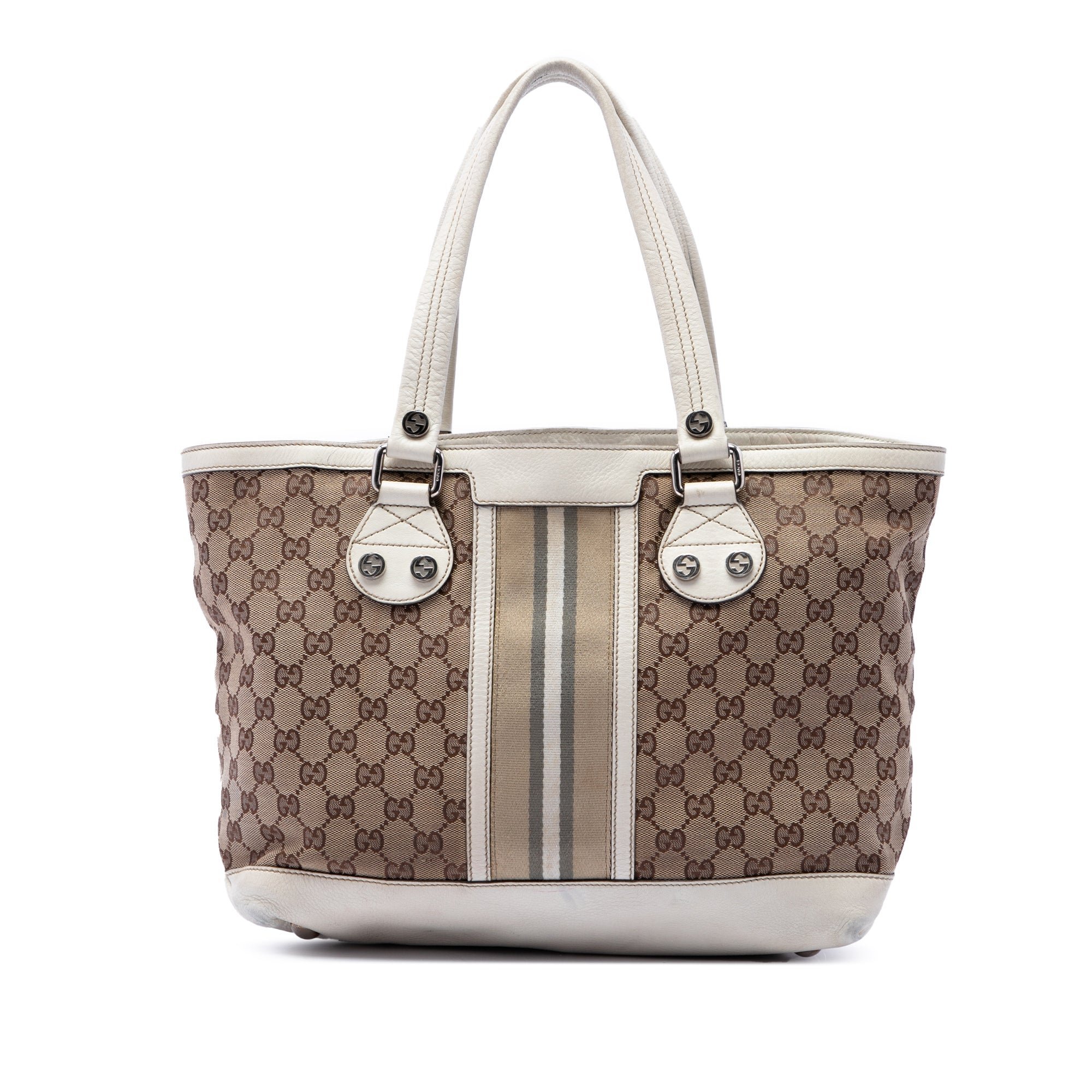 Gucci B leather tote