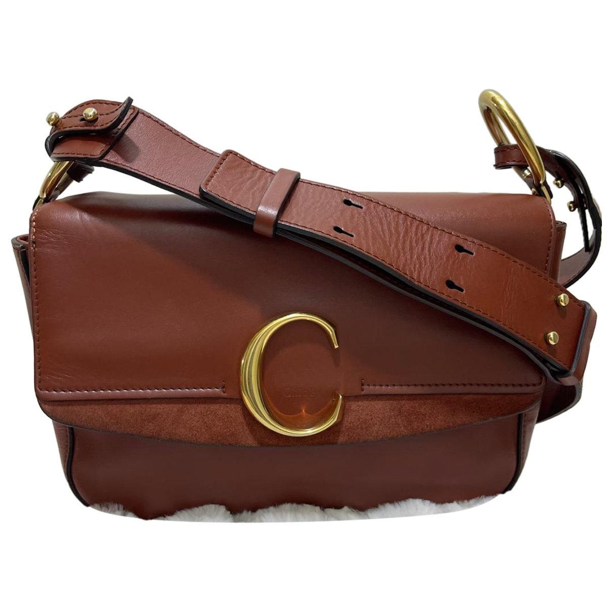 C leather handbag