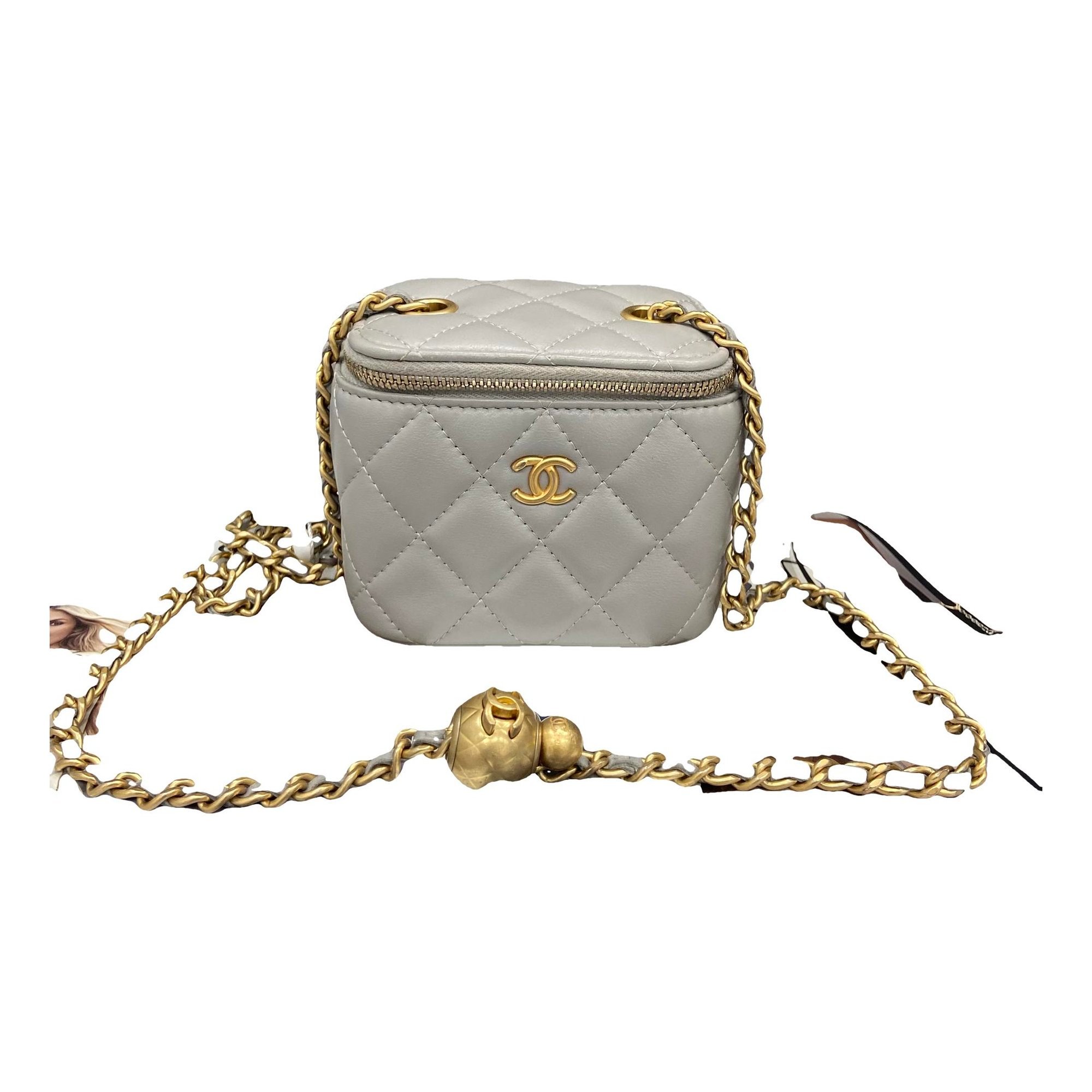Trendy CC Vanity leather handbag