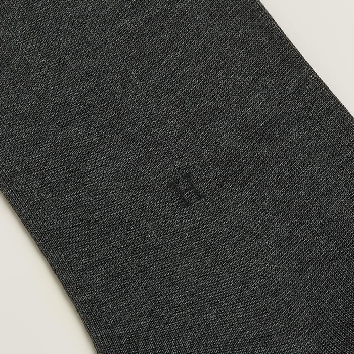 Anthracite "H" Embroidery Socks