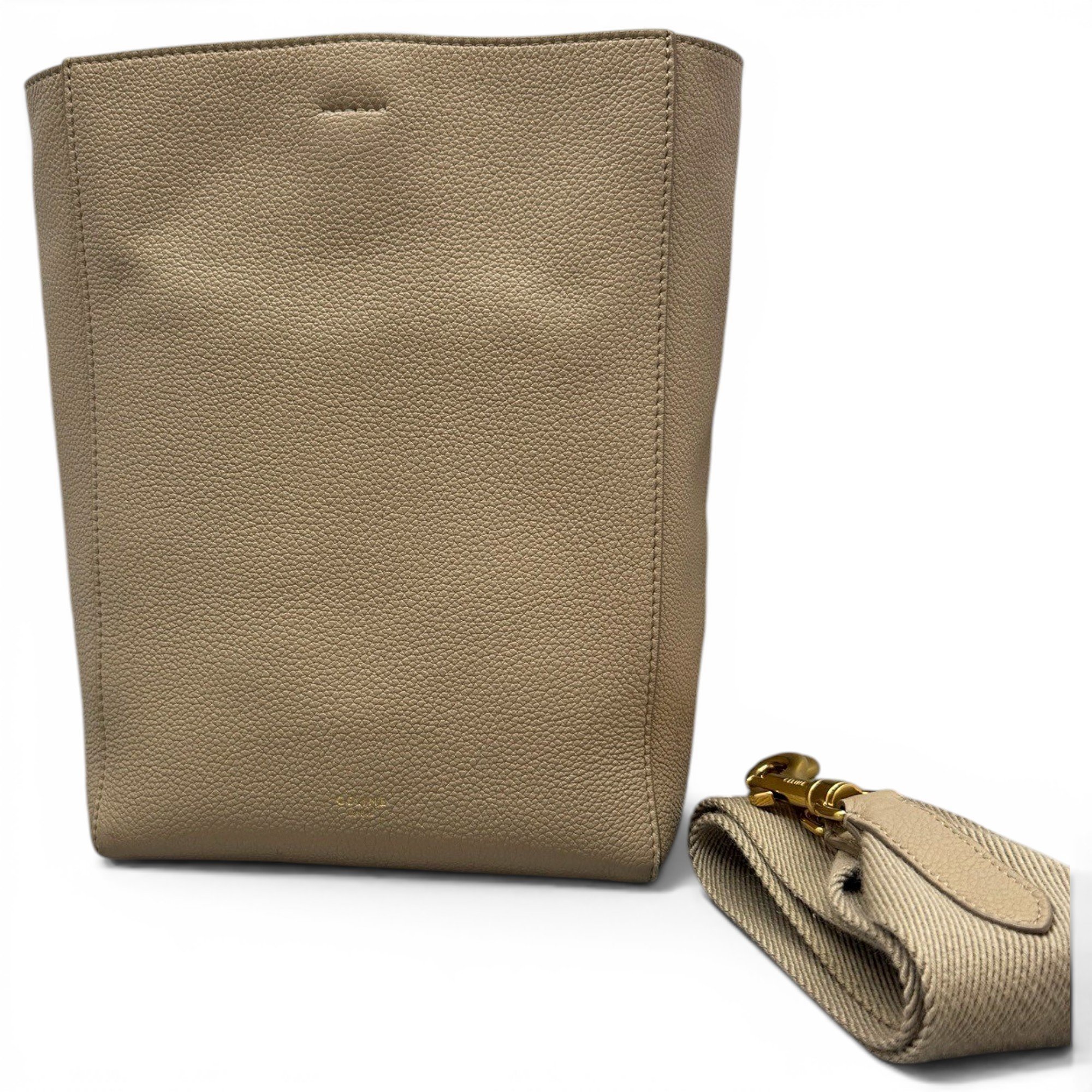Seau Sangle leather handbag